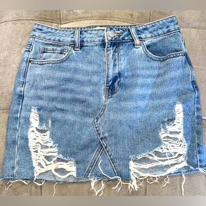 Pacsun jean mini skirt